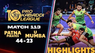 Pirates Run Circles Around U Mumba in Kolkata  PKL 10 Highlights Match 113 [upl. by Nitas87]