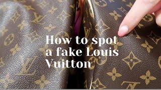 How to spot a fake Louis Vuitton [upl. by Legnalos516]