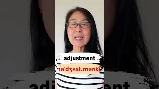 adjustment 英語の発音🇺🇸 [upl. by Tri]