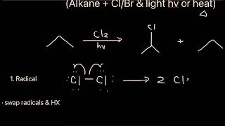 Halogenation Radical Reactions  Organic Chemistry [upl. by Neerahs]