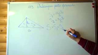 Trikampio ploto formulė [upl. by Ecidnacal]