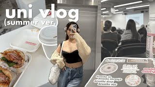 uni vlog 🎧🎀 unimelb summer subject productive cafe dates city life [upl. by Laks305]