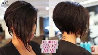 COMO FAZER CORTE SHORT BOB [upl. by Nnylkoorb]