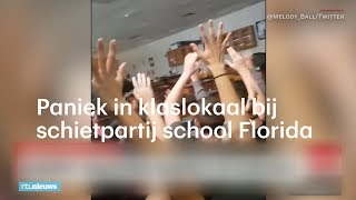 Paniek in klaslokaal bij schietpartij school Florida  RTL NIEUWS [upl. by Reeba121]