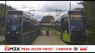 CABVIEW 4K PESA 2015N MZK GORZÓW linia nr 1 mzk [upl. by Gaw424]