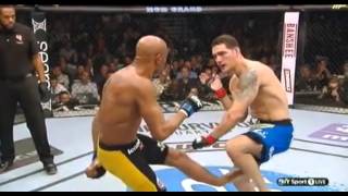 Anderson Silva Breaks His leg  UFC 168 [upl. by Drucy]