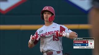 5 Arkansas vs 1 Florida 2018 CWS Semifinal [upl. by Adiuqal632]