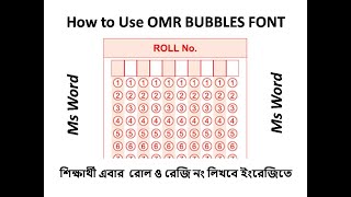 How to download and Install OMR Bubles font for pc laptop Linux win 7 8 81 10 11 Android [upl. by Anehsak]