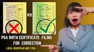 PSA Birth Certificate Filling For Correction Process 2024 [upl. by Namaan]