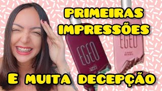 TESTEI NOVOS PERFUMES EGEO CHOC BERRY E EGEO CHOC MINT  PRIMEIRAS IMPRESSÕES e MUITA DECEPÇÃO [upl. by Yelsha]