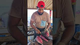 Speed Tuna Cutting Skill  Tuna Cutting Under One Minute [upl. by Nadroj]