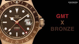 Glycine Combat SUB 42 Sports Bronze GMT Brown Ref GL0316 [upl. by Goldin356]