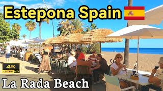 La Rada Beach Estepona Spains Coastal Paradise Captured in Stunning 4K  Travelarc [upl. by Kcirdled245]