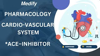 ACE–INHIBITORS CARDIO VASCULAR SYSTEM PHARMACOLOGYCVS PHARMACOLOGY MedifyMBBS [upl. by Ydnamron694]