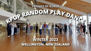 KPOP IN PUBLIC RANDOM DANCE PLAY  WINTER 2023  Friends of Korea  Wellington NZ [upl. by Ahsurej]