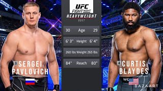 SERGEI PAVLOVICH VS CURTIS BLAYDES FULL FIGHT UFC FIGHT NIGHT 222 [upl. by Sayette]