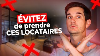 Évitez à Tout Prix Ces Locataires [upl. by Ahsercal]