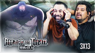 Our First Anime  Attack On Titan 3x13 quotThe Town Where Everything Beganquot Reaction  SUBBED [upl. by Ohcirej]