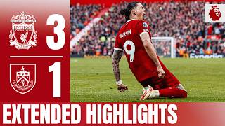 Anfield Win Secured From Jota Diaz amp Nunez Headers  Liverpool 31 Burnley  Extended Highlights [upl. by Rheta369]