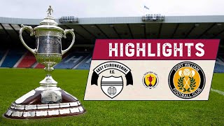 HIGHLIGHTS  East Stirlingshire 30 Fort William  Scottish Cup 202122 First Round [upl. by Inalej]