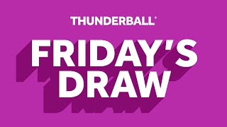 The National Lottery Thunderball draw results from Friday 12 July 2024 [upl. by Mozza405]