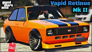 Retinue Mk 2 Review amp Best Customization  SALE NOW  GTA 5 Online  Ford Escort Mk II  NEW [upl. by Roban376]