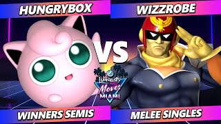 LMM Miami 2024 TOP 8  Hungrybox Jigglypuff Vs Wizzrobe Captain Falcon Smash Melee  SSBM [upl. by Bertrand]