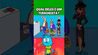 ENIGMA  QUAL DELES É UM TERRORISTA mayumiquiz quiz enigma riddles riddle [upl. by Opal412]