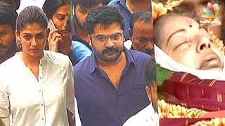 Nayanthara Simbu at Jayalalithas Funeral  Tamil Nadu CM Death  Vignesh Shivan [upl. by Fellows]