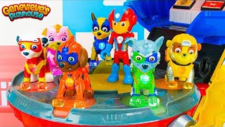 Paw Patrol Save the Dinosaurs and Mighty Pups vs Giant Battlebot [upl. by Ceil]