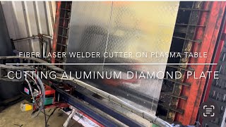 Cutting Diamond Plate with Fiber Laser [upl. by Yelekalb434]