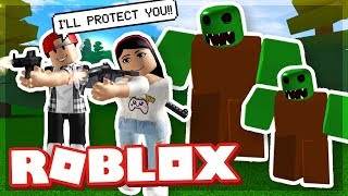 SAVING MY GIRLFRIEND FROM ZOMBIES  ROBLOX ZOMBIE ATTACK [upl. by Gerry]