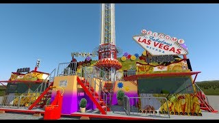 Kirmes Simulation Reko  Freefall Herbstvolksfest Köln 2018 [upl. by Naie564]