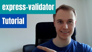 expressvalidator Nodejs tutorial [upl. by Arikahc]