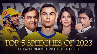 ENGLISH SPEECH  TOP 5 SPEECHES of 2023 English Subtitles [upl. by Yanarp]