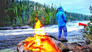 7 Days Camping amp Fishing Lake Superiors Remote North Shore Wilderness WILD TROUT Catch amp Cook [upl. by Xenophon183]