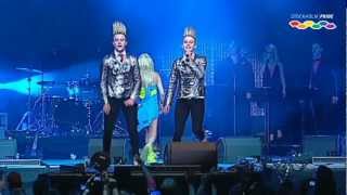 Jedward  Lipstick med Tara Reid Live Stockholm Pride 2012 [upl. by Fleeman]