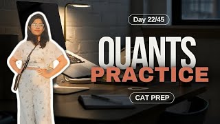 CAT Quants Practice Session  day 2245  study vlog [upl. by Odilo]