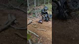 Polaris Sportsman rollover crash‼️ atv rollovercrashes atvmudding offroad atvoffroad rollover [upl. by Aleck]