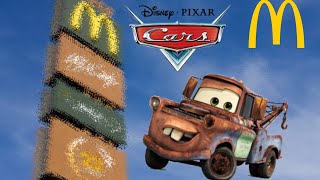 Pixar Cars Tow Mater on McDrive  StopMotion [upl. by Enidlareg613]