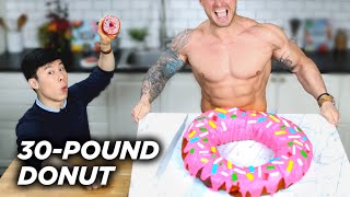 I Made A Giant 30Pound Donut For A Bodybuilder • Tasty [upl. by Bez]