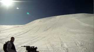 GoPro HD Hero with and without a polarizing filter in bright conditions sun on snow [upl. by Aynekal]