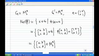 kernel of group homomorphism Example 1 [upl. by Fidellas752]