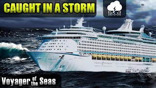 Cruise ship Voyager of the Seas hits a storm in the Gulf of Mexico [upl. by Eednyl]