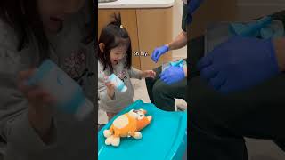 When a child shows her dentist how to be a dentist 💀 [upl. by Rednaeel]