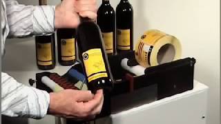 Manual Labelling Machine  Wine Bottle Labelling [upl. by Ljoka610]