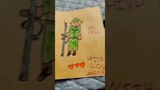 Thank you card Happy New year card for our soldiers by lkg❤️ indianarmy handmade explore viral [upl. by Akiemehs]