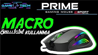 Gametech Prime 12800 Dpi 7D Oyuncu Mouse Macro Ayarları Nasıl Yapılır [upl. by Enyar]