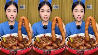 Lamb intestines filled with sheep fat，Mukbang Eating Show [upl. by Eneluj572]