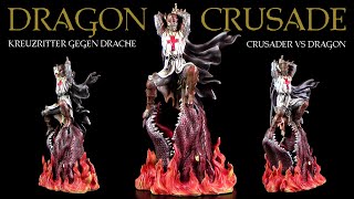 Dragon Crusade  Kreuzritter gegen Drache  Crusader vs Dragon  Skulptur  Unboxing amp Review [upl. by Ynaffat830]